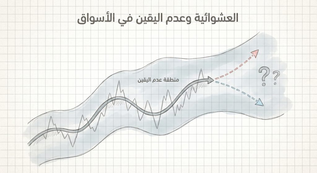 ما هي العشوائية وعدم اليقين في الأسواق (Randomness and Market Uncertainty)؟