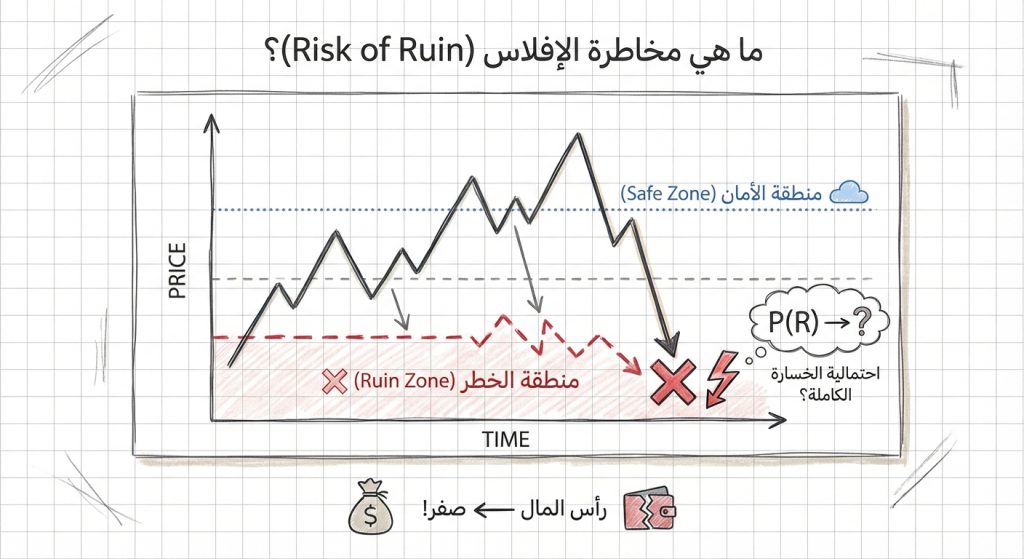 ما هي مخاطرة الإفلاس (Risk of Ruin)؟