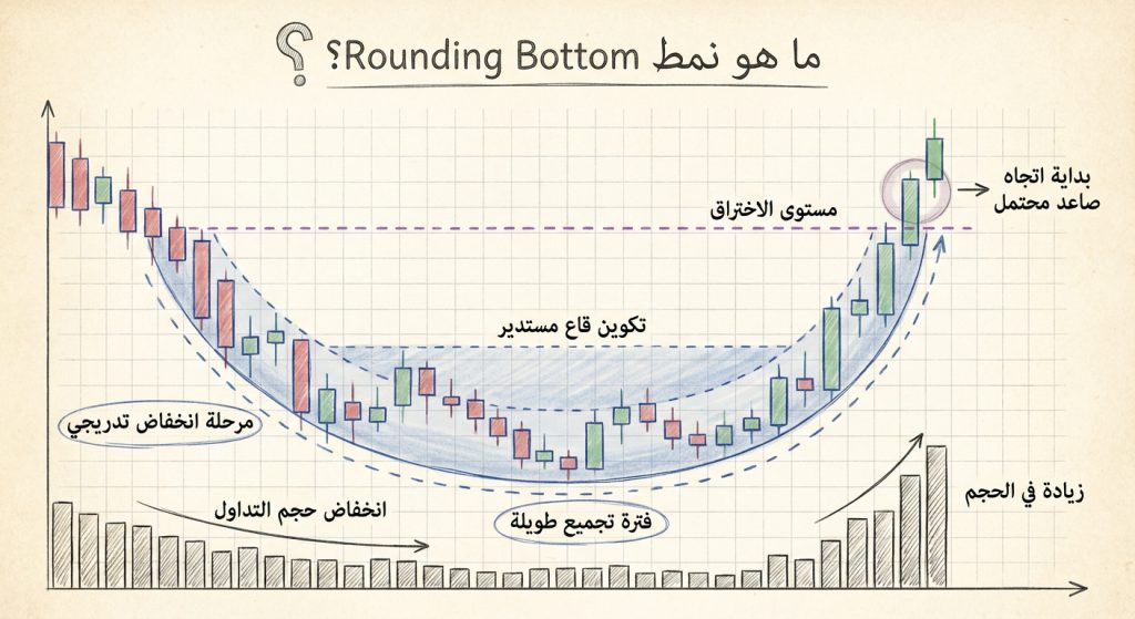 ما هو نمط Rounding Bottom؟