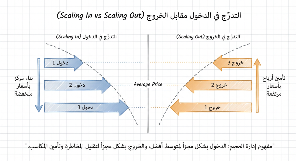 ما هو التدرّج في الدخول مقابل التدرّج في الخروج (Scaling In vs Scaling Out)؟