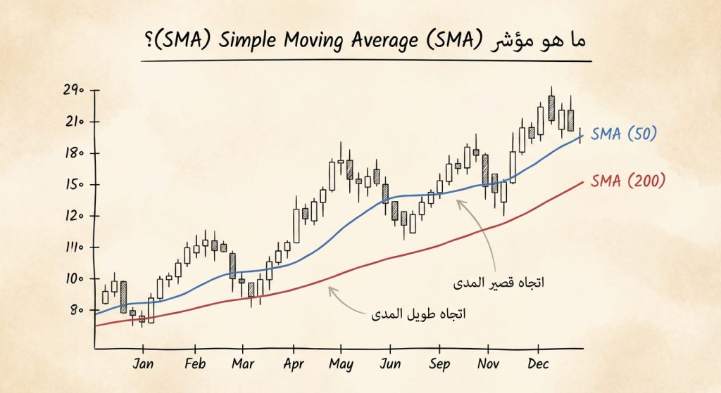 ما هو مؤشر Simple Moving Average (SMA)؟