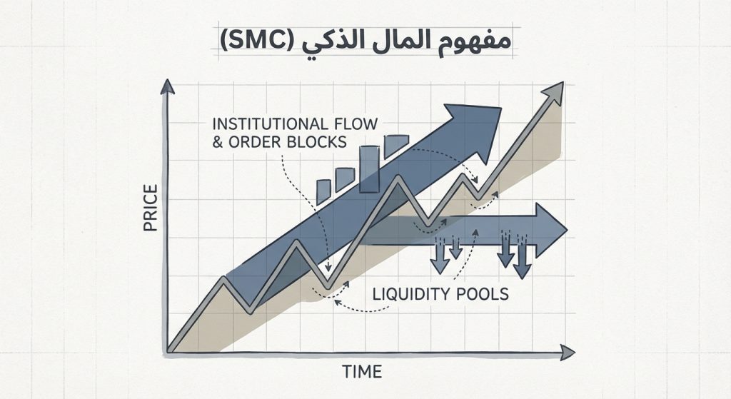 ما هو مفهوم المال الذكي (Smart Money Concept – SMC)؟