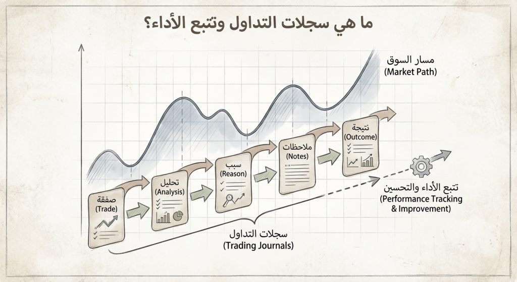 ما هي سجلات التداول وتتبع الأداء (Trading Journals and Performance Tracking)؟