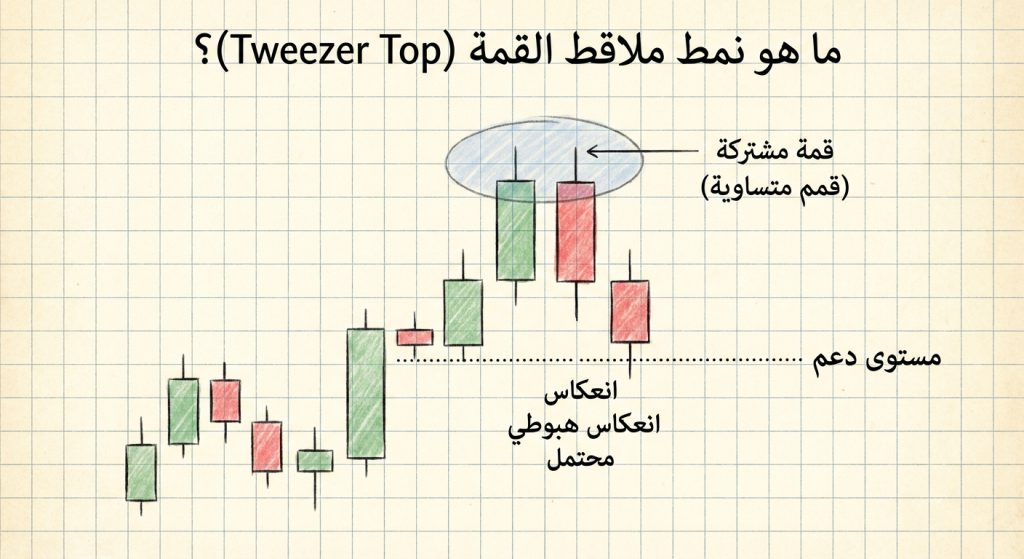 ما هو نمط ملاقط القمة (Tweezer Top)؟