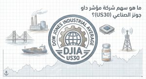 ما هو سهم شركة مؤشر داو جونز الصناعي (US30)؟