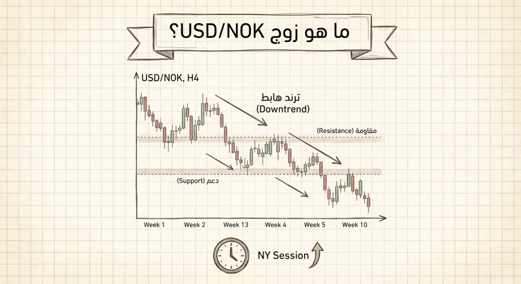 ما هو زوج USD/NOK؟
