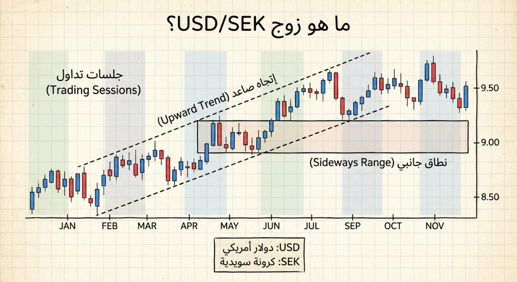 ما هو زوج USD/SEK؟
