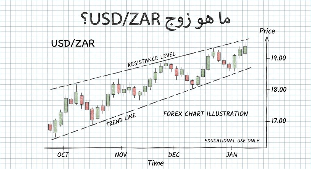 ما هو زوج USD/ZAR؟