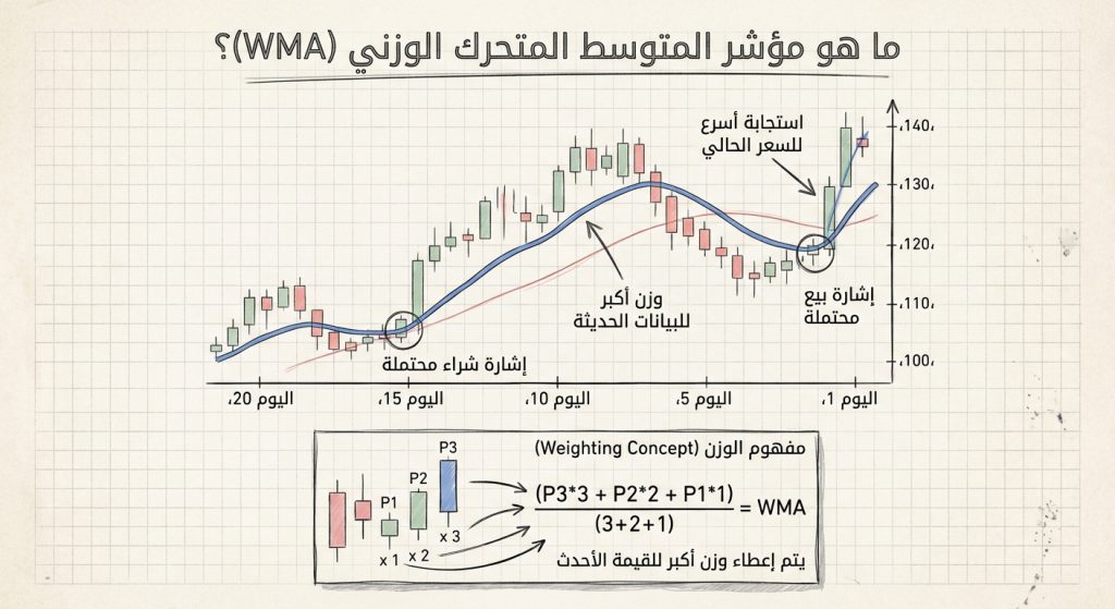 ما هو مؤشر المتوسط المتحرك الوزني (WMA)؟
