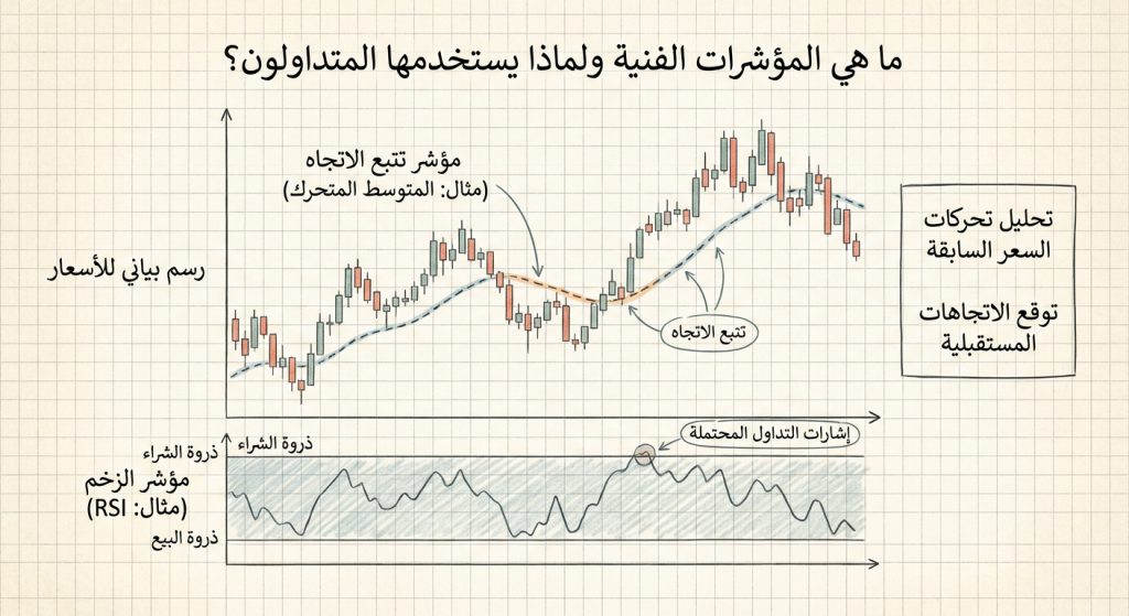 ما هي المؤشرات الفنية ولماذا يستخدمها المتداولون؟