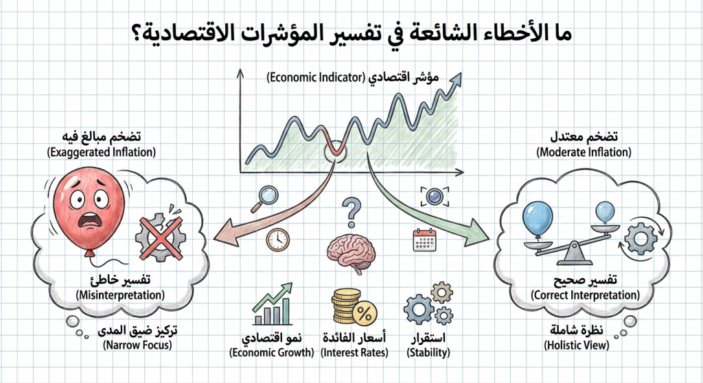 ما الأخطاء الشائعة في تفسير المؤشرات الاقتصادية؟