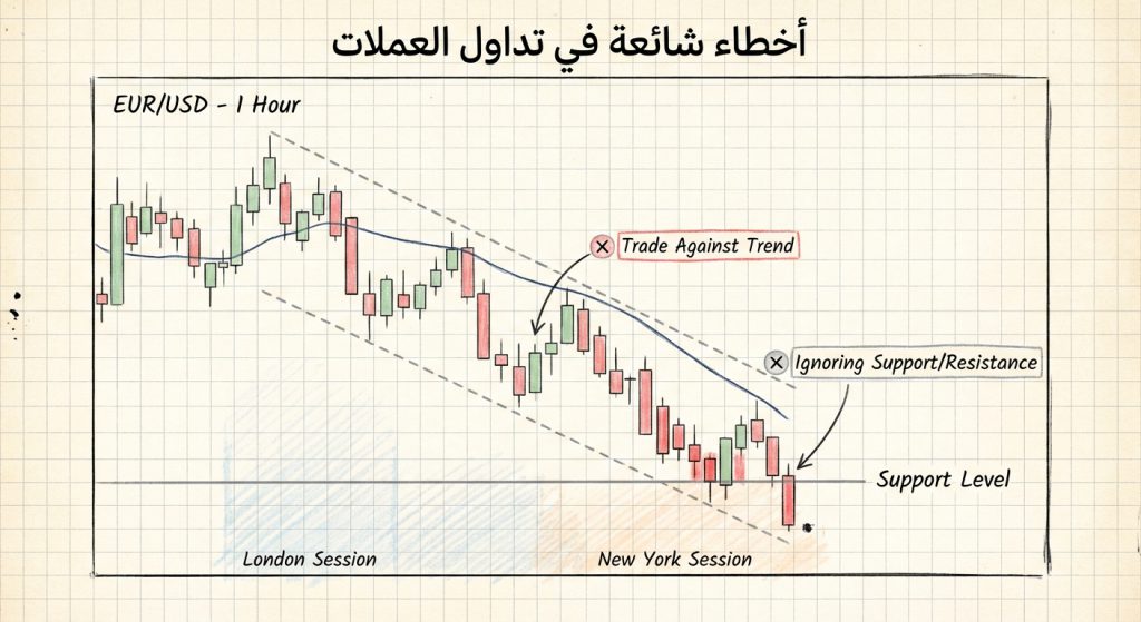 ما الأخطاء الشائعة عند تداول أزواج العملات؟