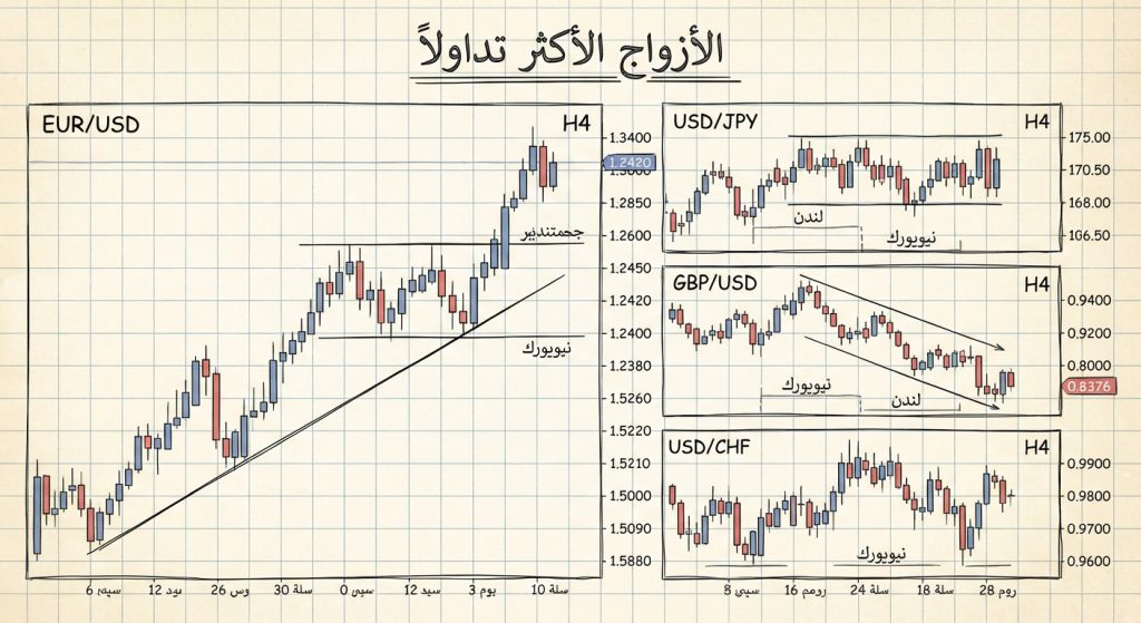 ما هي أكثر أزواج العملات تداولًا في العالم؟