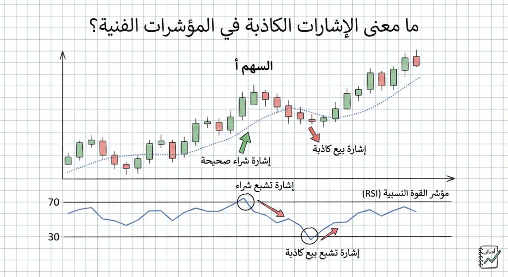 ما معنى الإشارات الكاذبة في المؤشرات الفنية؟