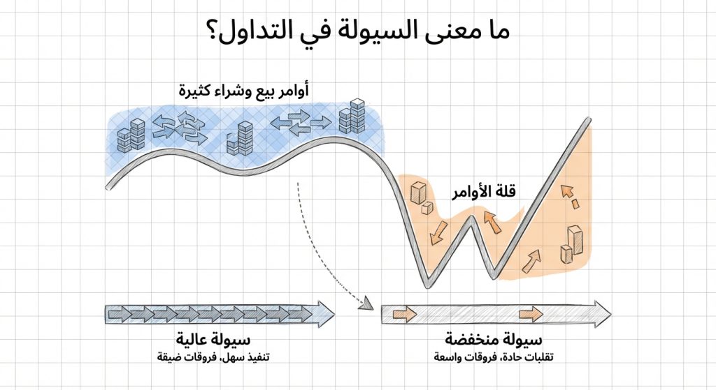 ما معنى السيولة في التداول؟