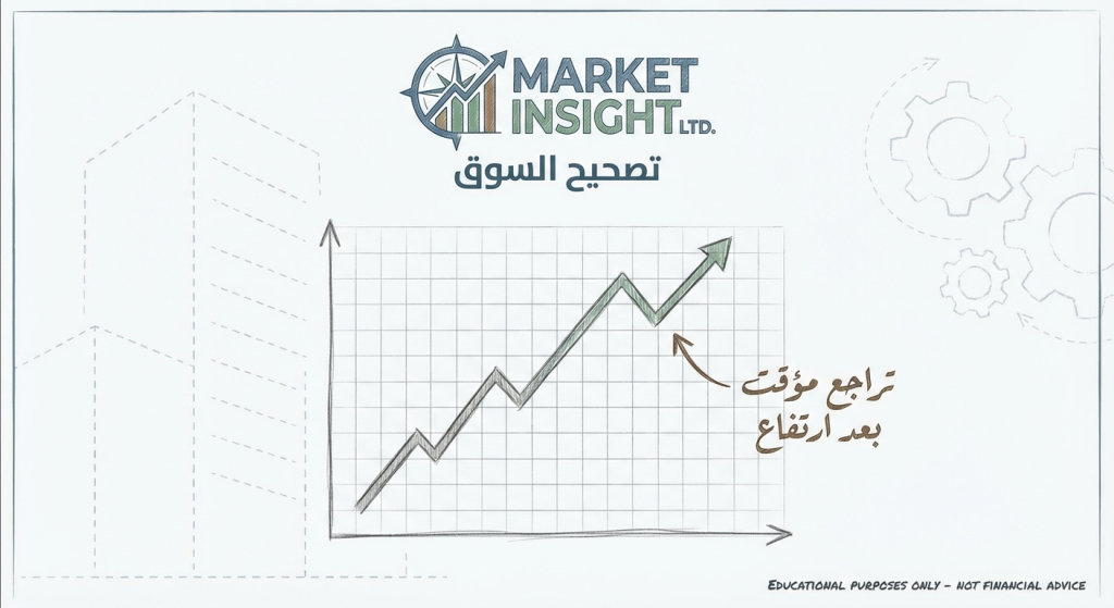 ما معنى تصحيح السوق في الأسهم؟