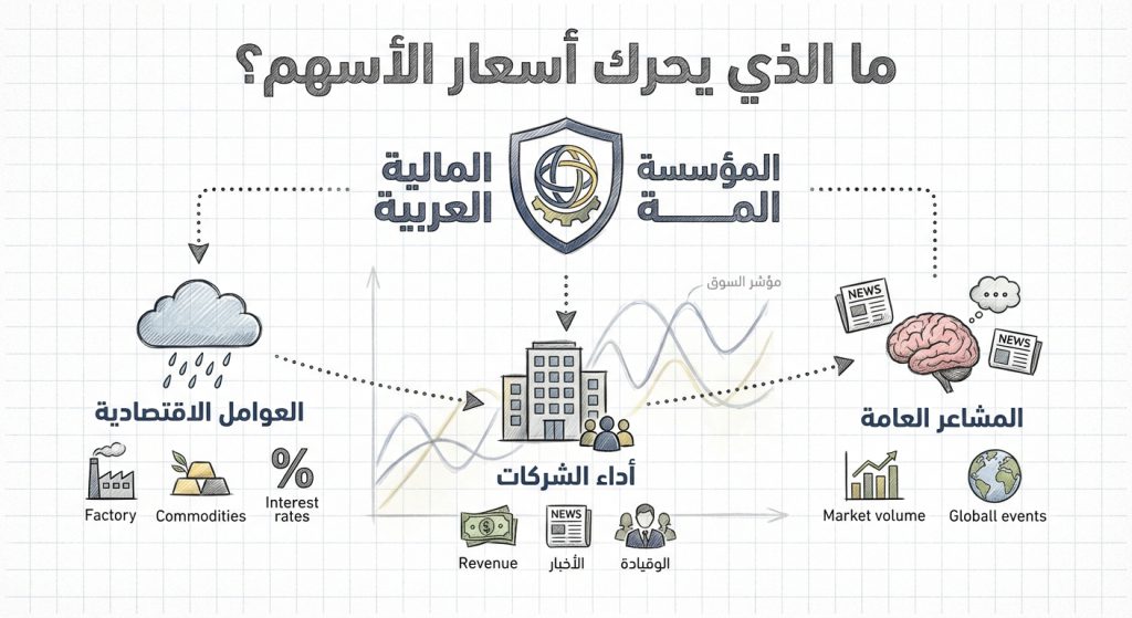 ما الذي يحرك أسعار الأسهم؟