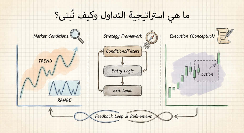 ما هي استراتيجية التداول وكيف تُبنى؟