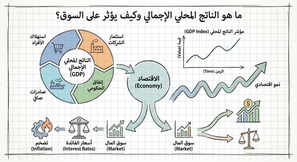 ما هو الناتج المحلي الإجمالي وكيف يؤثر على السوق؟