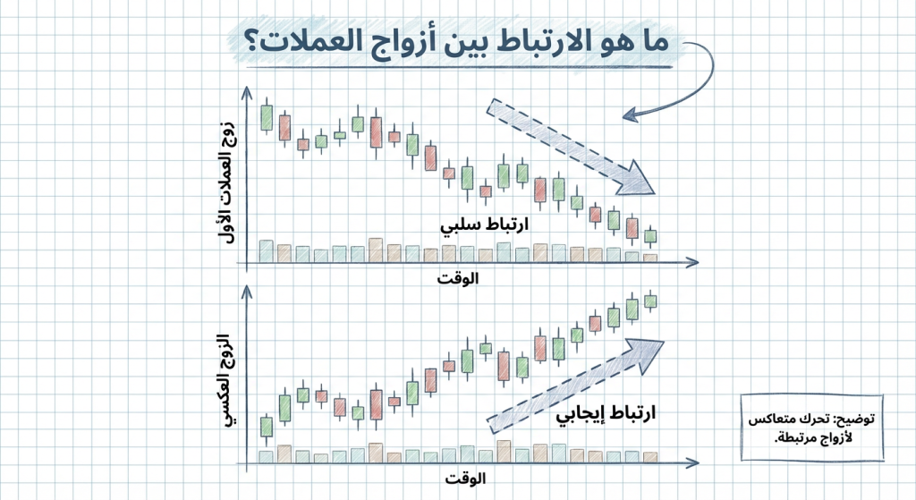 ما هو الارتباط بين أزواج العملات؟