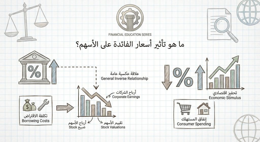 ما هو تأثير أسعار الفائدة على الأسهم؟