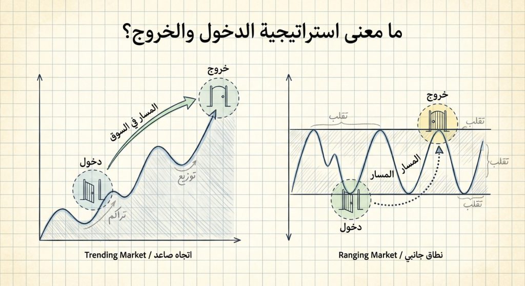 ما معنى استراتيجية الدخول والخروج؟