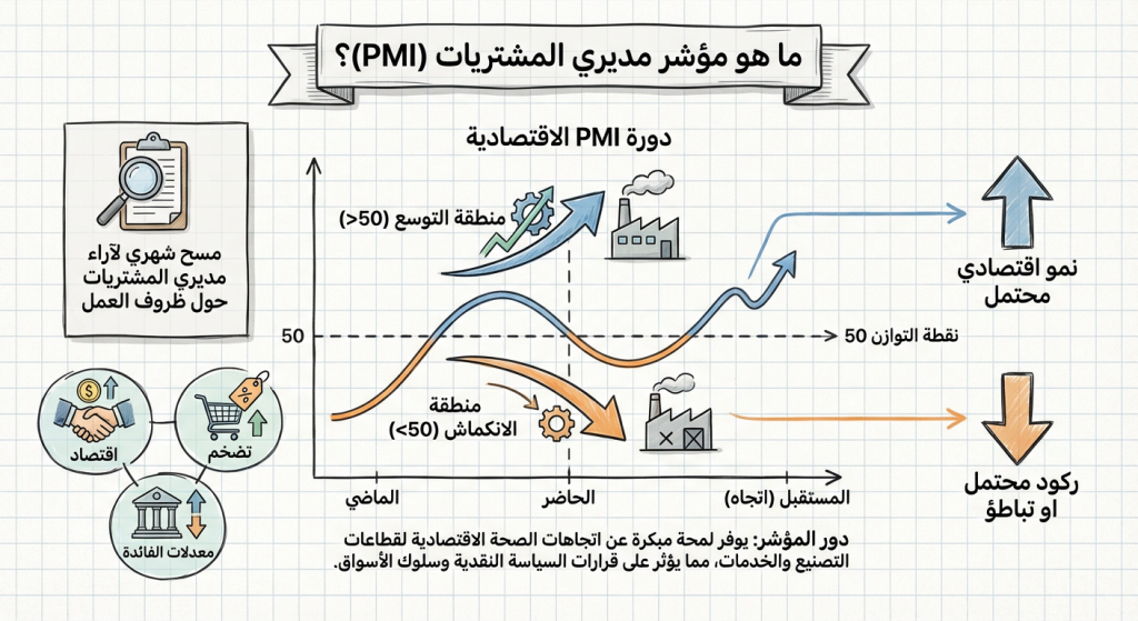 ما هو مؤشر مديري المشتريات (PMI)؟