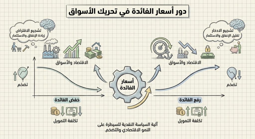ما دور أسعار الفائدة في تحريك الأسواق؟