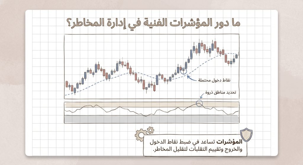 ما دور المؤشرات الفنية في إدارة المخاطر؟