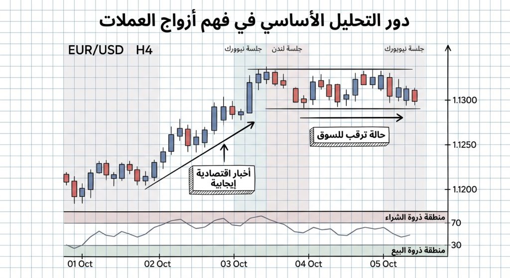ما دور التحليل الأساسي في فهم حركة أزواج العملات؟