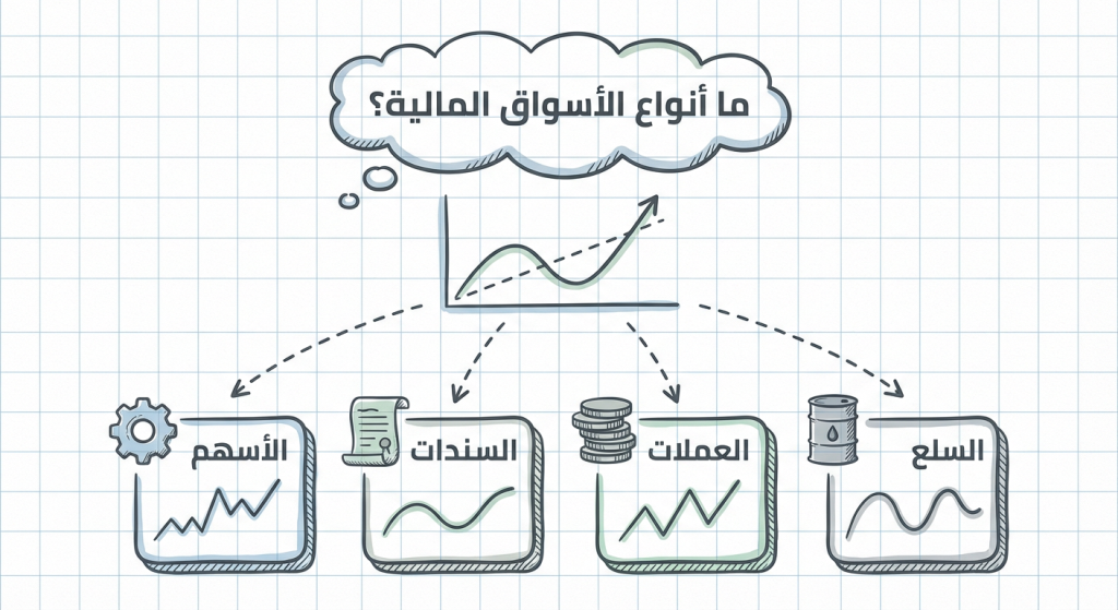 ما أنواع الأسواق المالية؟