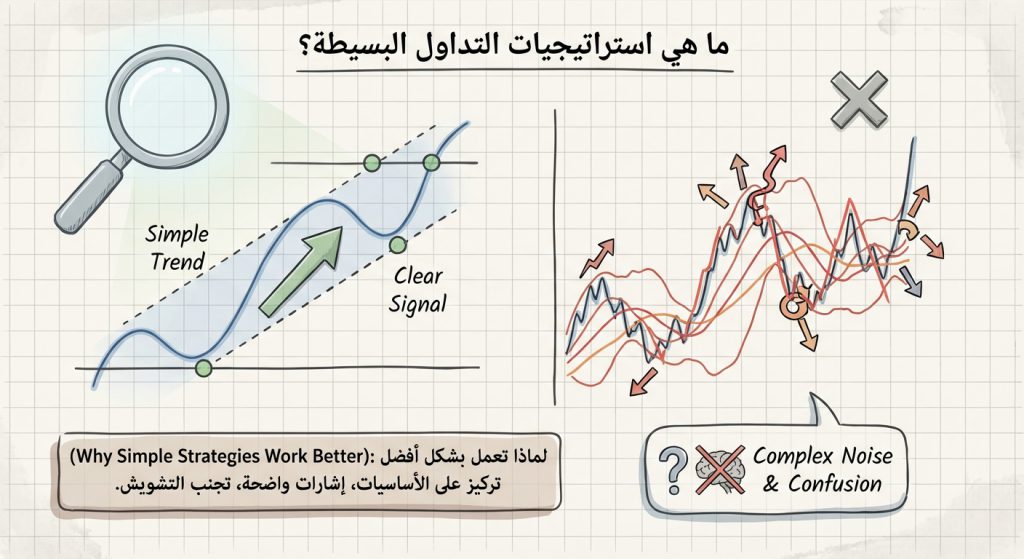ما هي استراتيجيات التداول البسيطة (Why Simple Trading Strategies Work Better)؟