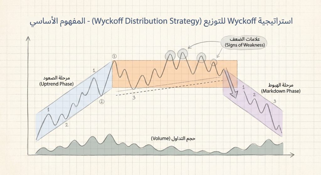 ما هي استراتيجية Wyckoff Distribution Strategy في التداول؟