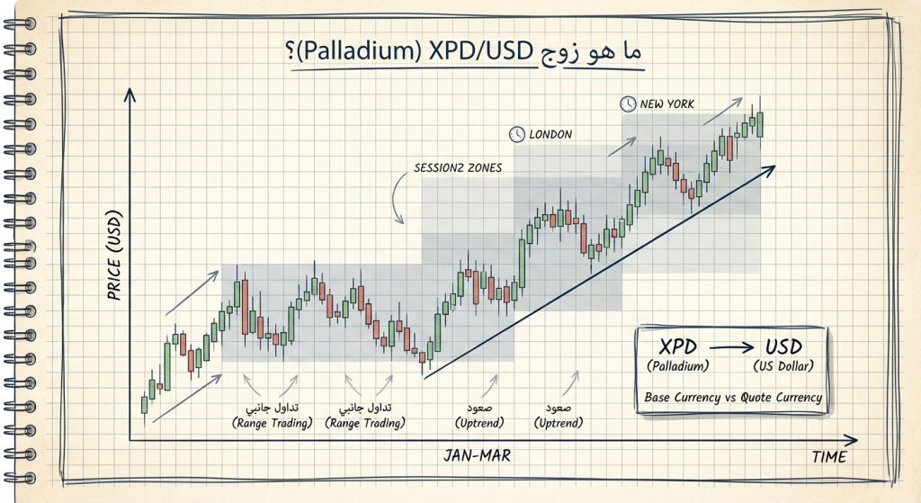 ما هو زوج XPD/USD (Palladium)؟